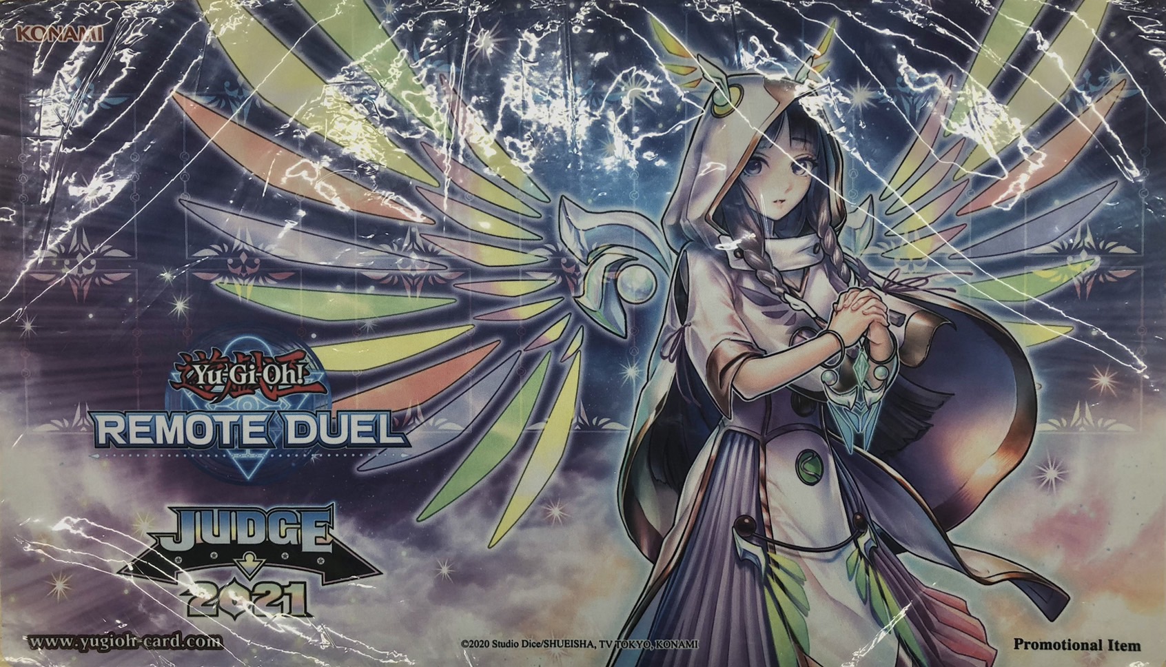 【プレイマット】宣告者の神巫 リモートデュエル 2021 Judge